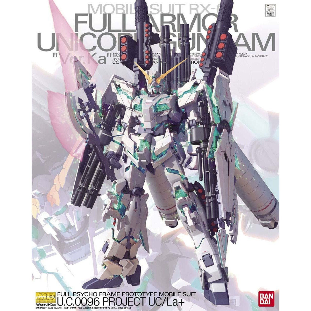 Bandai MG 1/100 RX-0 Full Armor Unicorn Gundam Ver.Ka