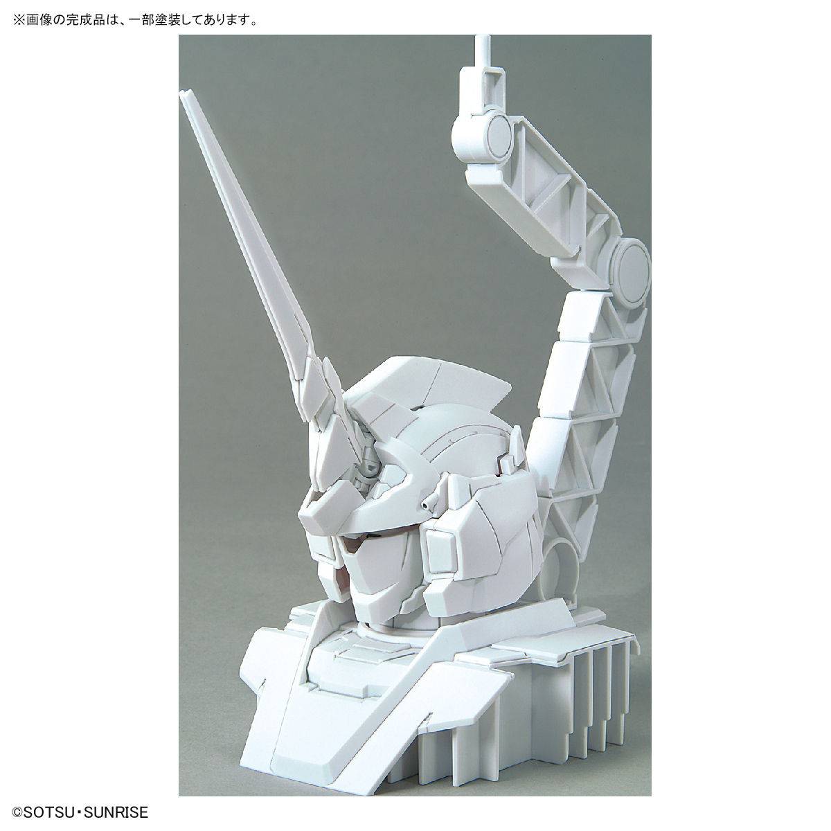 1/48 RX-0 Unicorn Gundam and Banshee Head Display Base [PSYCHO FRAME COLOR VARIATION Ver.]