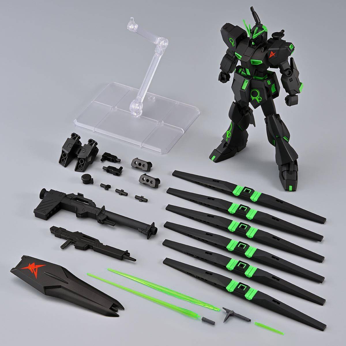 Entry Grade RX-93 ν Gundam & Fin Funnel Recirculation Color Neon Green Paperless