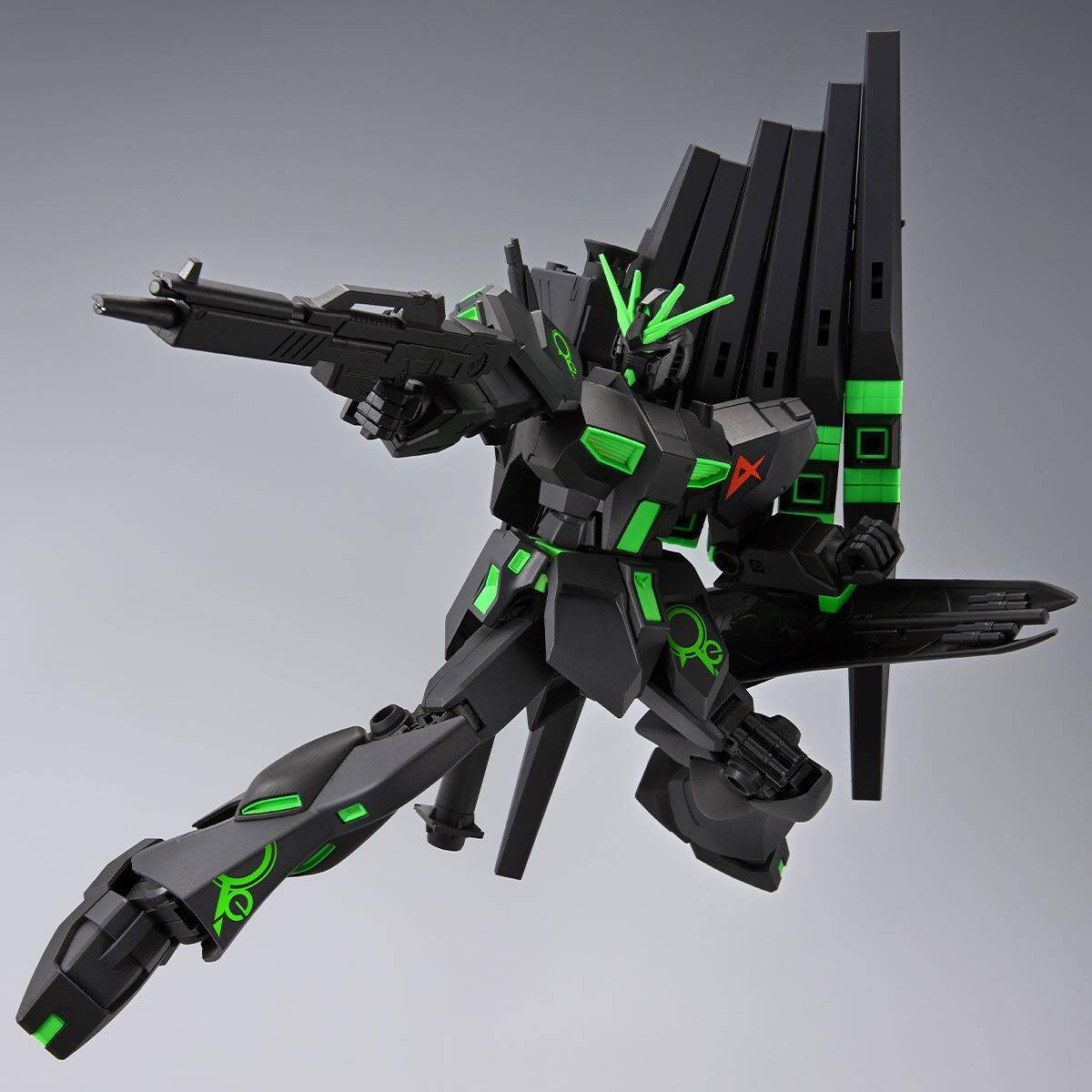 Entry Grade RX-93 ν Gundam & Fin Funnel Recirculation Color Neon Green Paperless