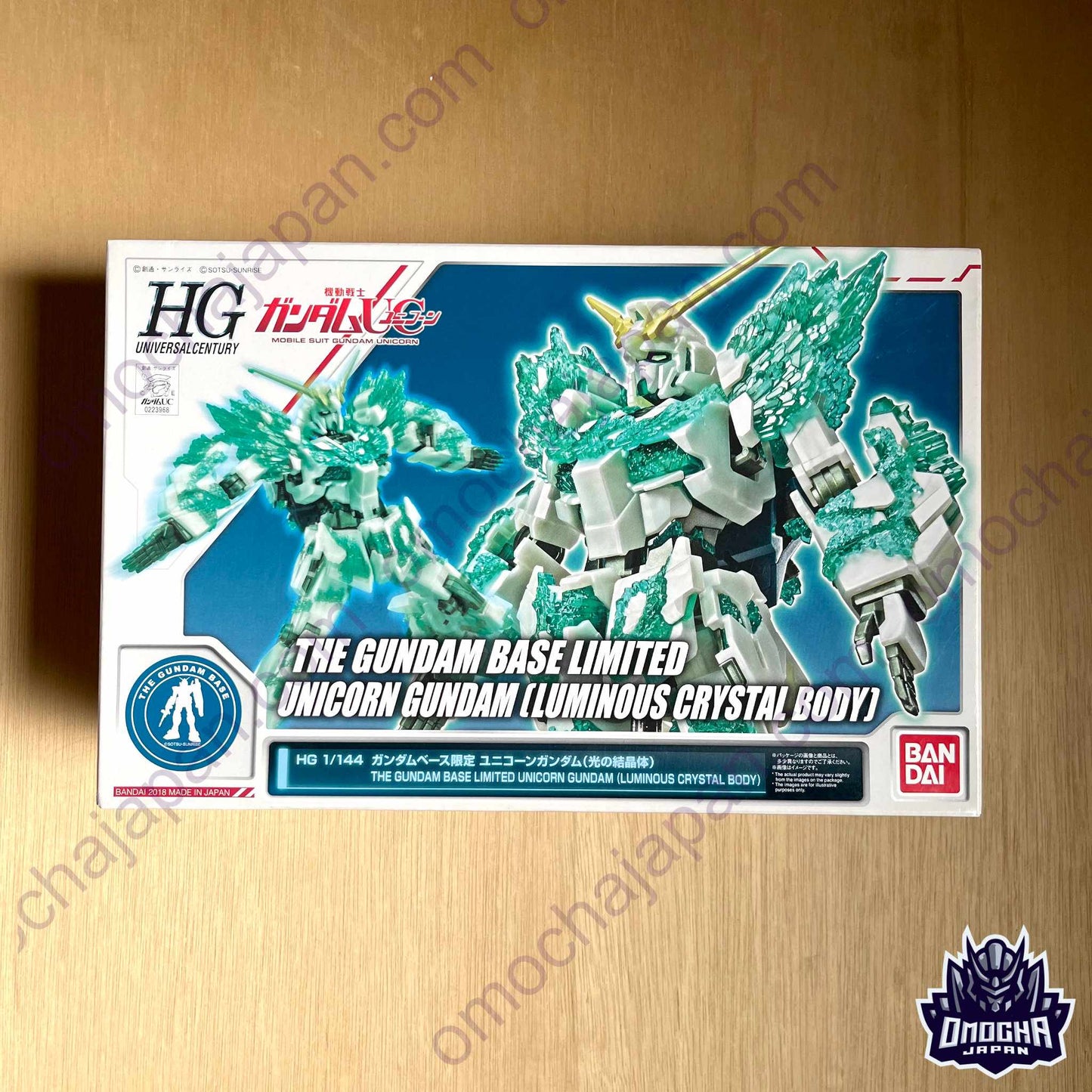 HG 1/144 Gundam Base Limited Unicorn Gundam Crystal of Light