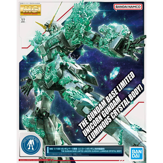 MG 1/100 Gundam Base Limited Unicorn Gundam (LUMINOUS CRYSTAL BODY)