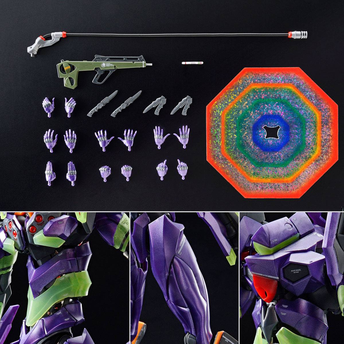 P-Bandai RG Multipurpose Humanoid Decisive Weapon, Artificial Human Evangelion Unit-01 [NIGHT COMBAT COLOR]
