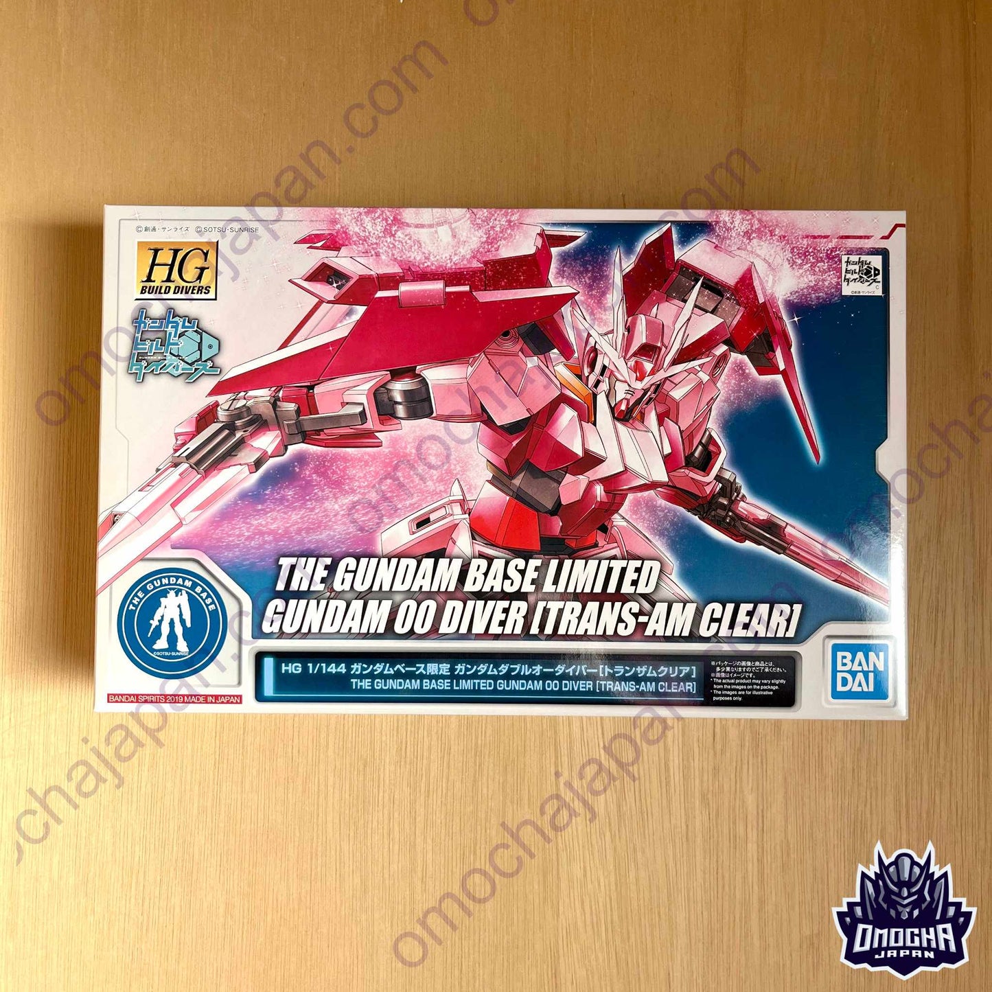 The Gundam Base Limited HGBD 1/144 Gundam 00 Diver [Trans-Am Clear]