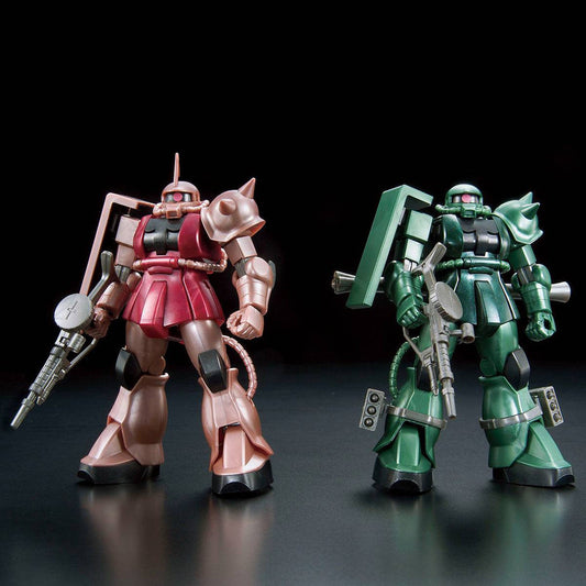 HGUC 1/144 Char's Zaku & Mass Production Zaku THE ART OF GUNDAM OSAKA Metallic Edition