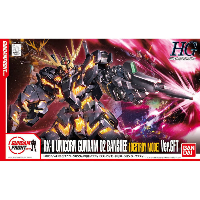 HGUC 1/144 RX-0 Unicorn Gundam Unit 2 Banshee (Destroy Mode) Ver.GFT