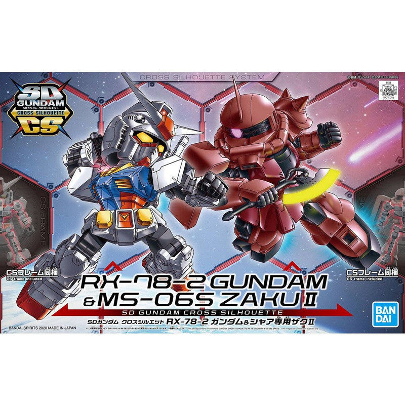 SD Gundam Cross Silhouette RX-78-2 Gundam & Char's Zaku II