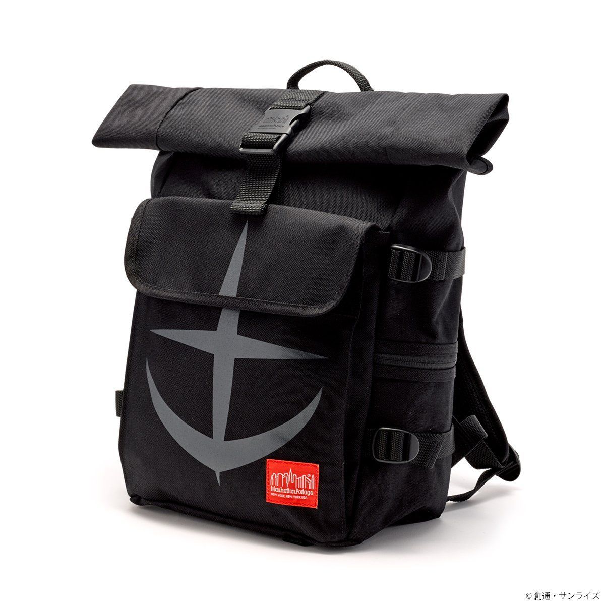 STRICT-G x Manhattan Portage "Mobile Suit Gundam" 40th Anniversary Backpack Earth Federation Forces Model - Black [End of November]