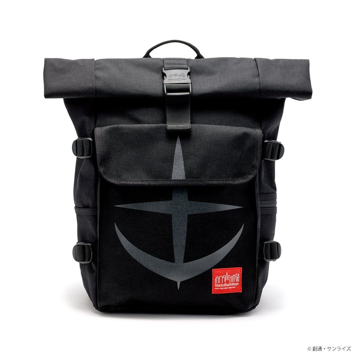 STRICT-G x Manhattan Portage "Mobile Suit Gundam" 40th Anniversary Backpack Earth Federation Forces Model - Black [End of November]