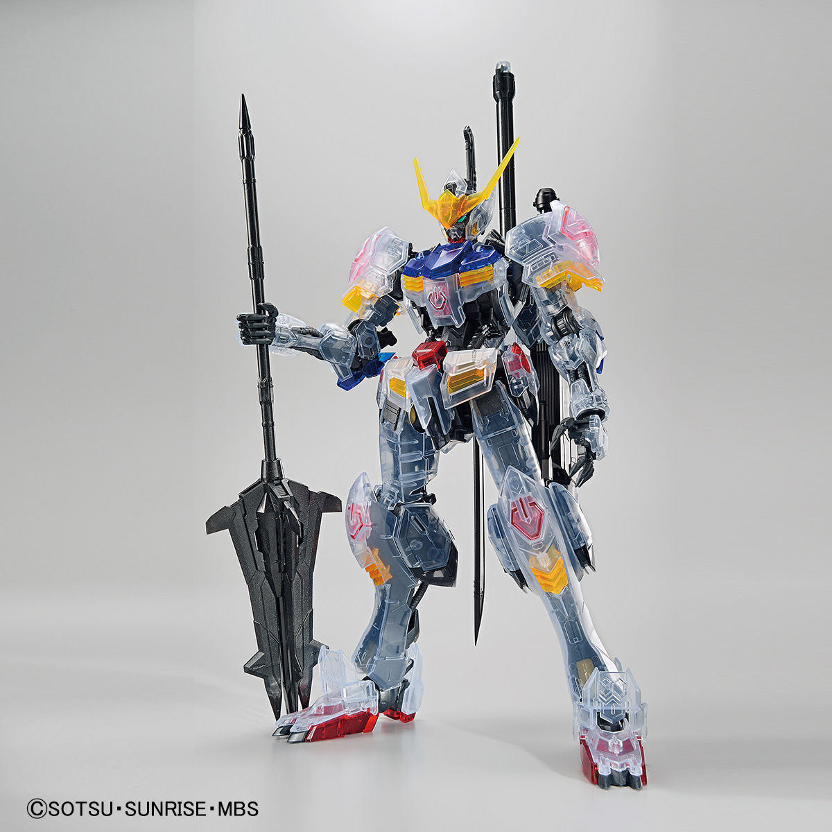 Gundam Base Limited MG 1/100 ASW-G-08 Gundam Barbatos Clear Color Mobile Suit Gundam Iron-Blooded Orphans