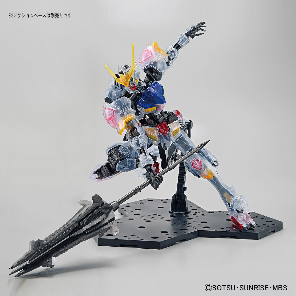Gundam Base Limited MG 1/100 ASW-G-08 Gundam Barbatos Clear Color Mobile Suit Gundam Iron-Blooded Orphans
